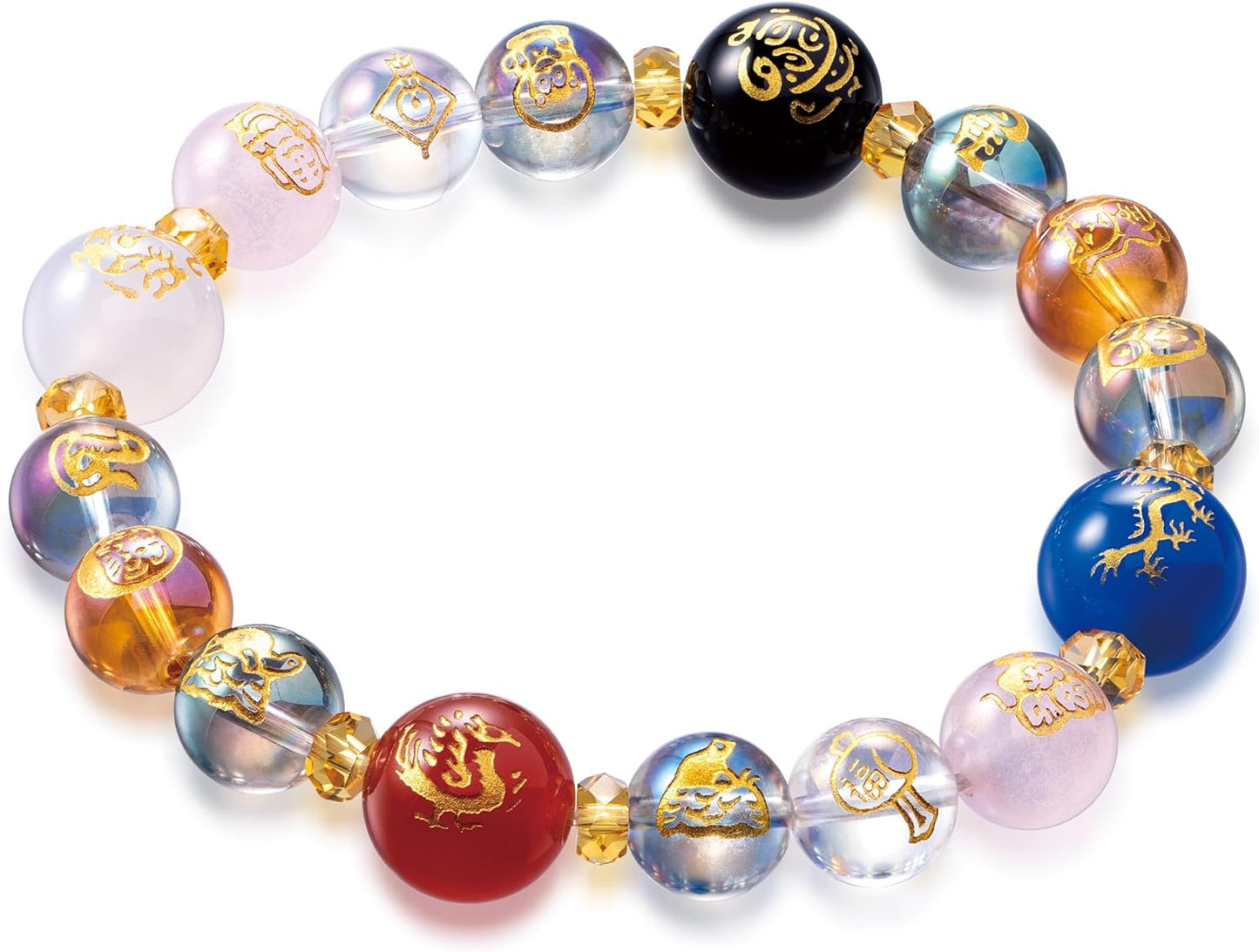 Japan money lucky charms bracelet crystal bracelets feng shui good luck japan traditional design wealth men women unisex stretch