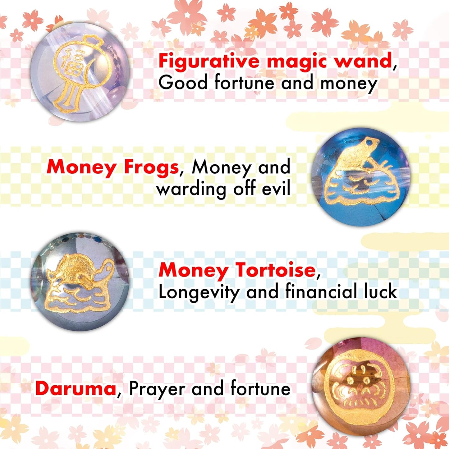Japan money lucky charms bracelet crystal bracelets feng shui good luck japan traditional design wealth men women unisex stretch